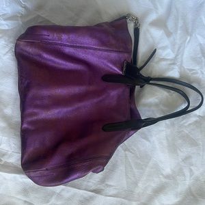 Purple Cole Haan Shoulder Bag